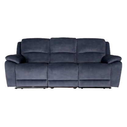 Bella Electric Reclining 3 Seater Sofa Ink Grey USB Charging