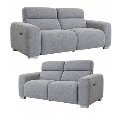 Tisbury 3 + 2 Electric Recliner Sofa Suite USB Beige or Grey