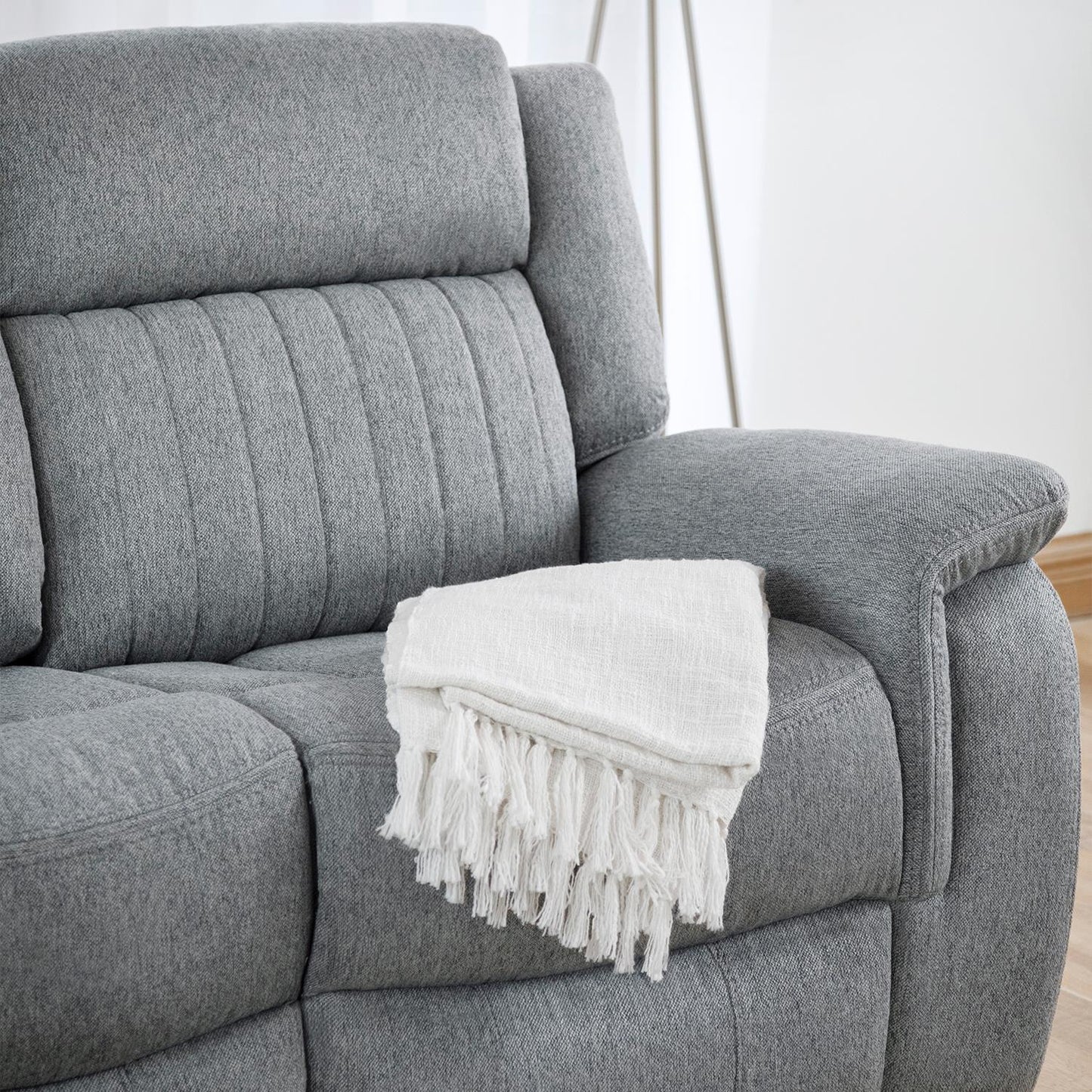 Linden Grey 3 Piece Electric Reclining Sofa Suite 3 + 1 + 1