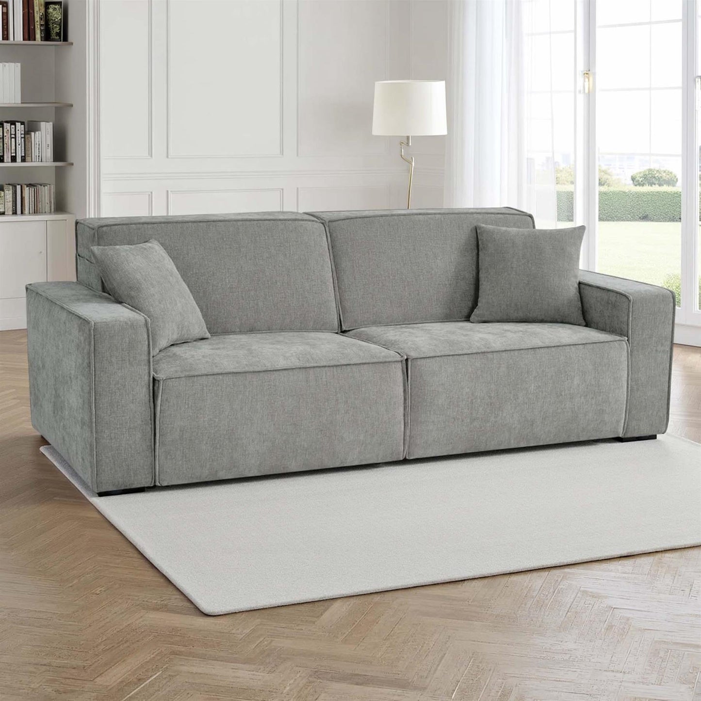 Huxley 3 Seater Electric Sofa Bed with Power Extension & Boxed Arms