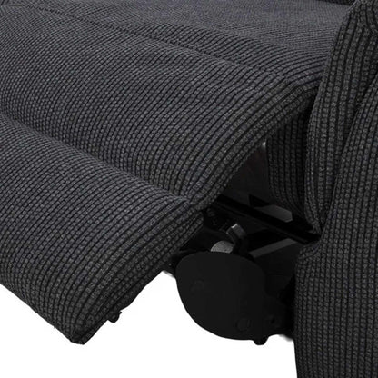 Maeve Electric Reclining 4 Seater Corner Sofa L Shaped Midnight Black