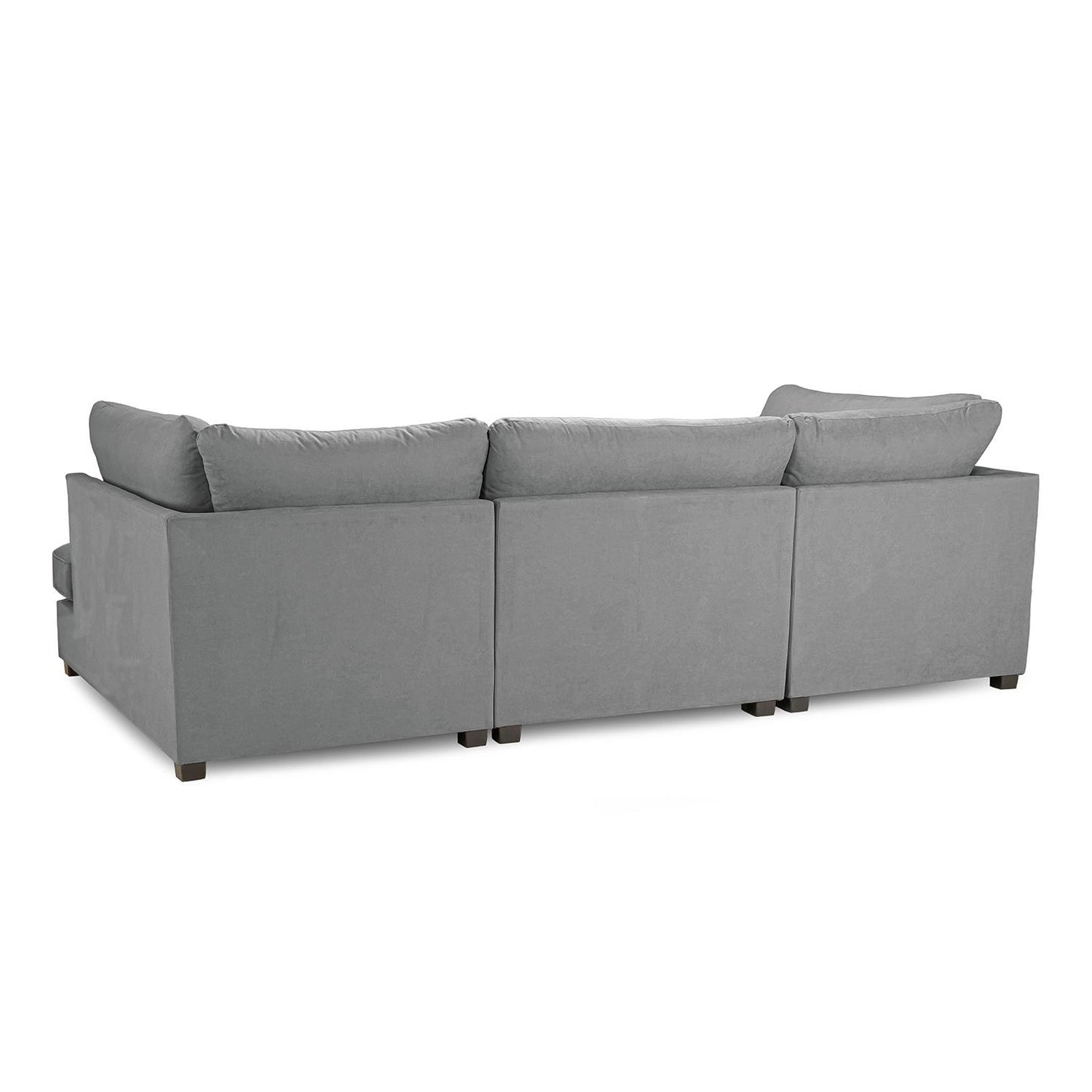 California Classic Fabric Beige, Black or Grey U shaped 6 Seater Sofa