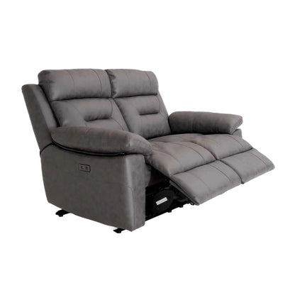 Lucy Electric Reclining 3 Piece Sofa Suite 2 + 1 + 1 Grey