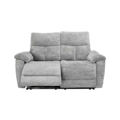 Kent Electric Reclining 2 Seater Sofa Lucy Dove Grey USB Charging