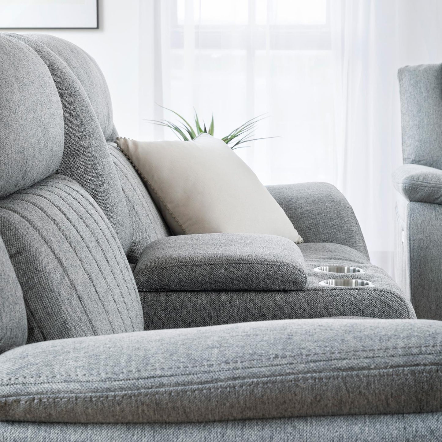 Linden Grey 2 Piece Electric Sofa Suite 3 + 2