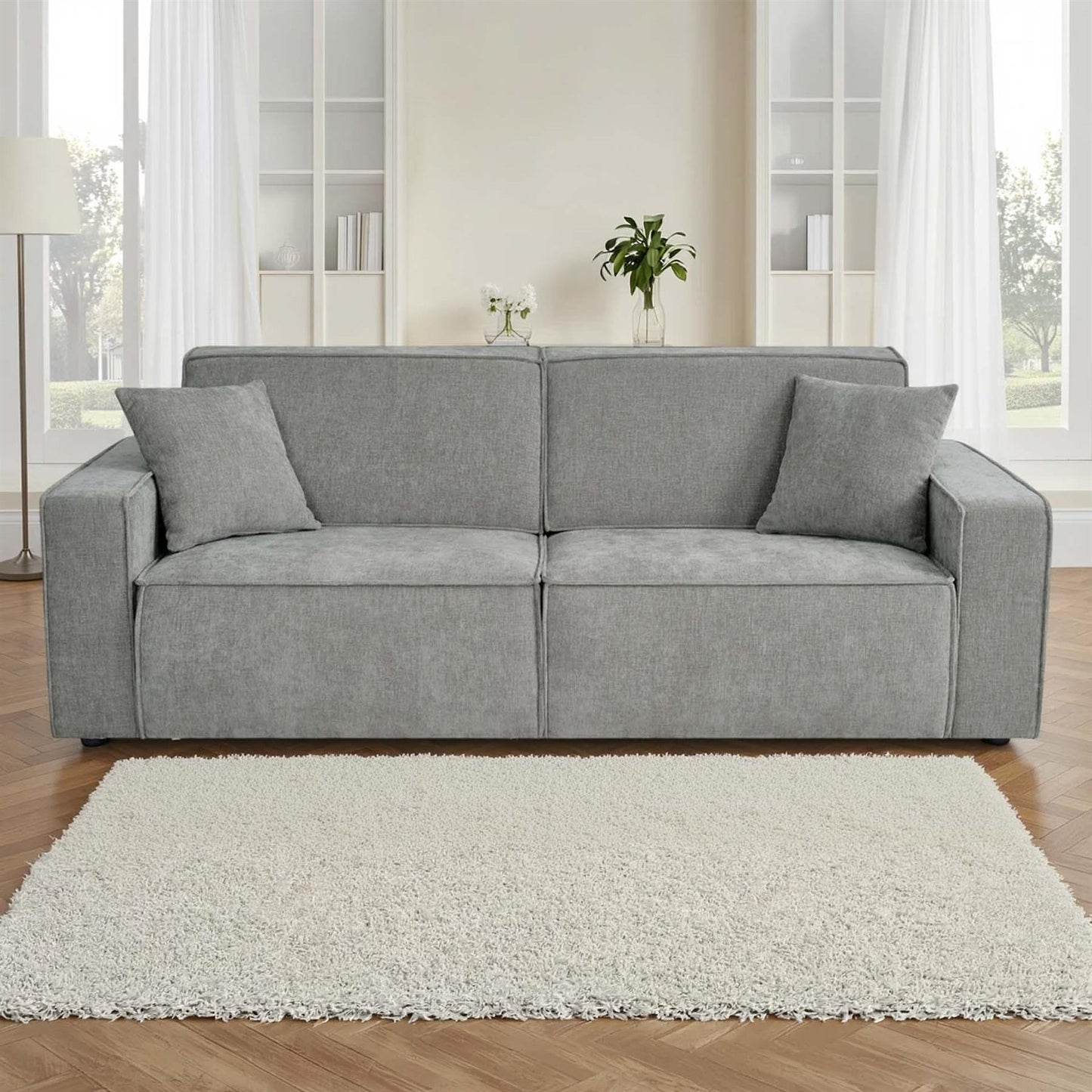 Huxley 3 Seater Electric Sofa Bed with Power Extension & Boxed Arms