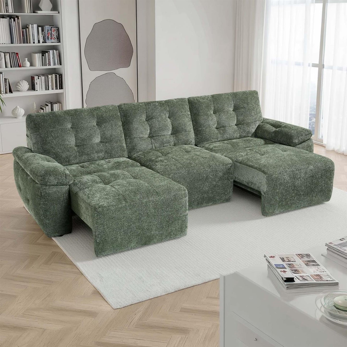 Drayton Electric Sofa Bed Large 3 Seater with Power Sliding Seats