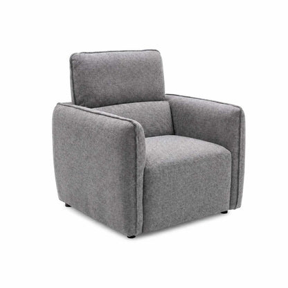 Ashcroft Armchair, Chenille Fabric, Charcoal, Green or Grey