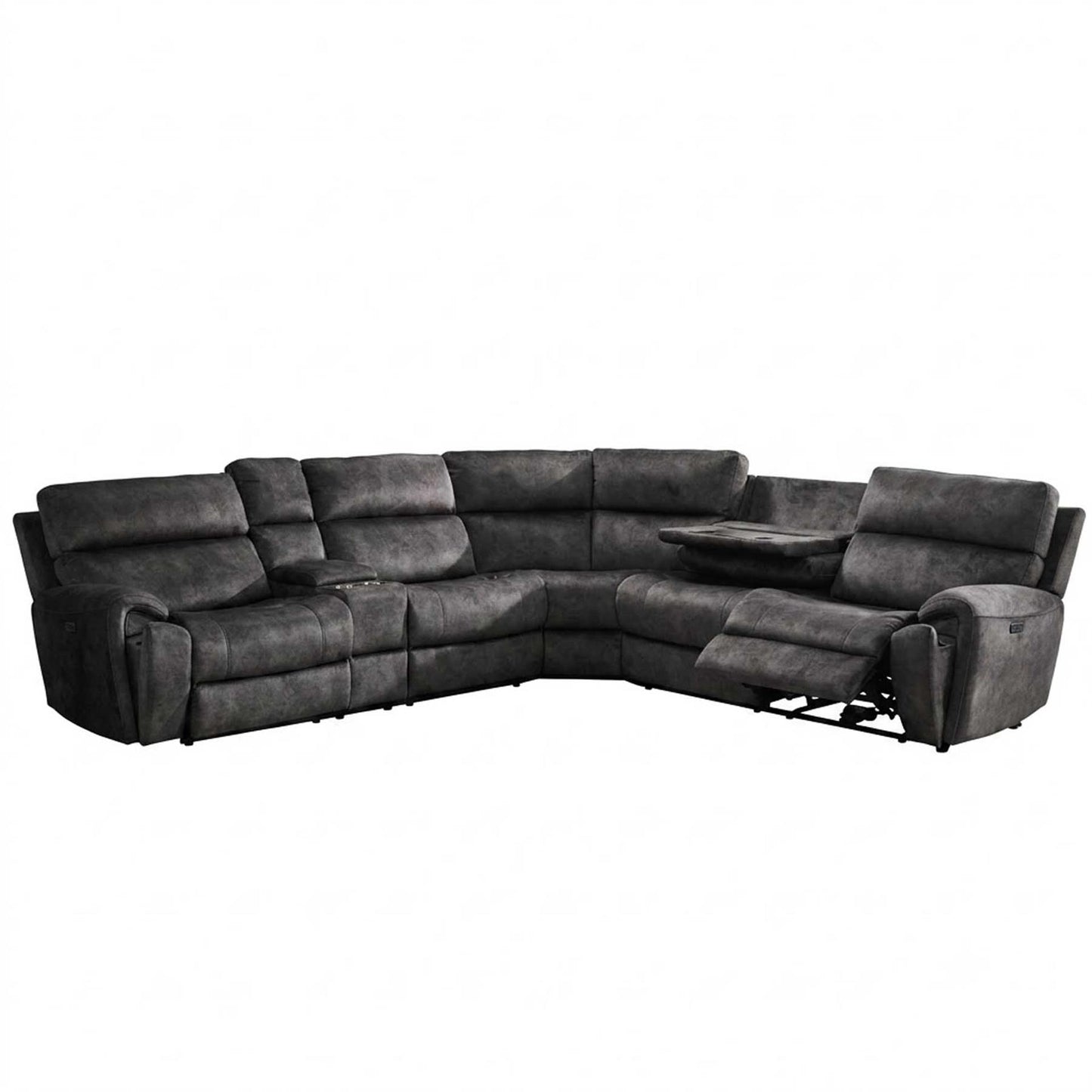 Valtos 2 Corner 2 Fabric Electric Reclining Corner sofa Grey or Brown