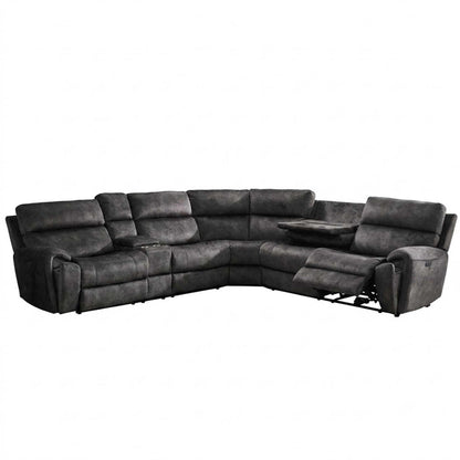 Valtos 2 Corner 2 Fabric Electric Reclining Corner sofa Grey or Brown