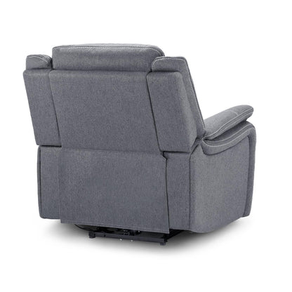 Orlando Grey Fabric Single Seater Electric Reclining Armchair