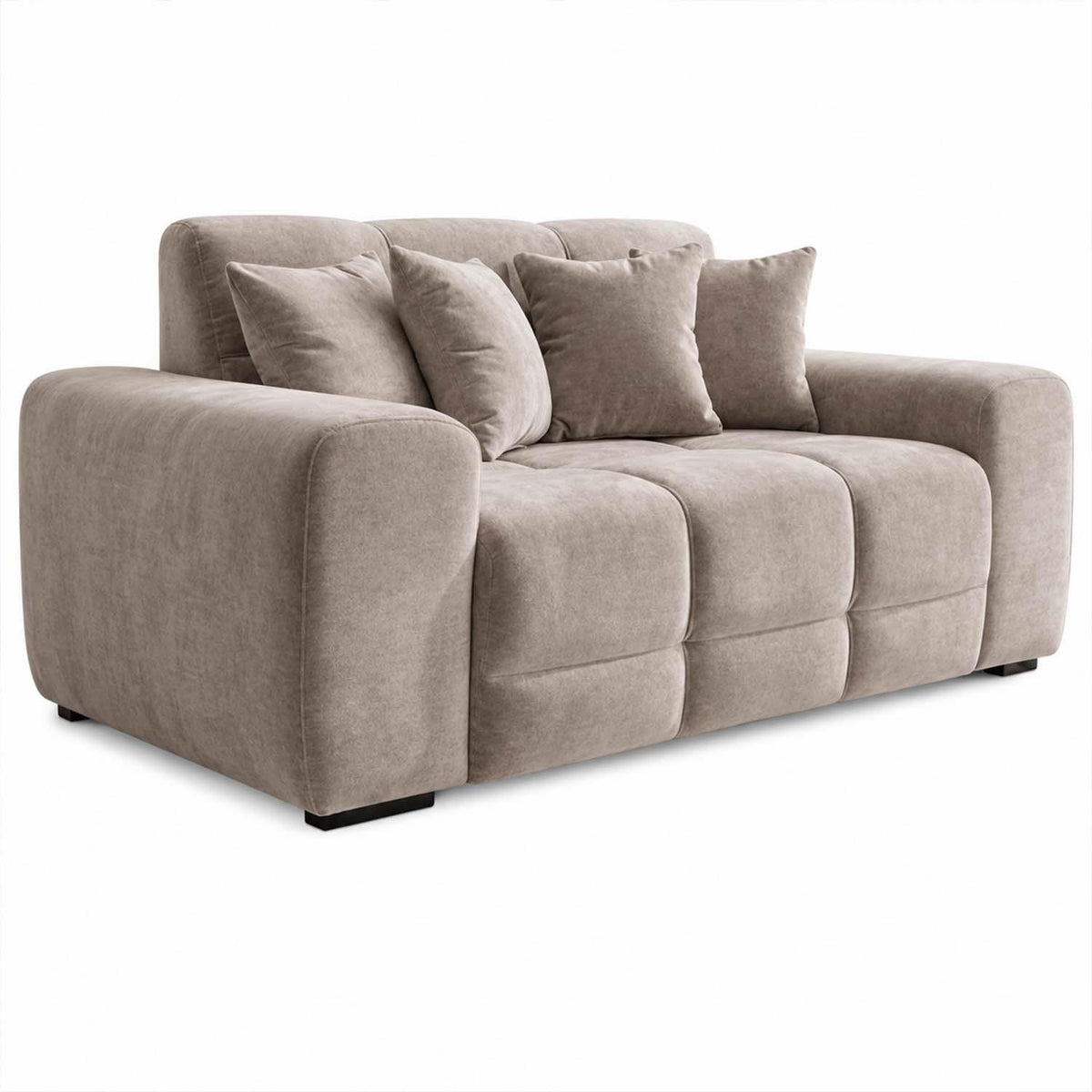 Jenson Plush Velvet 3 + 2 Seater Sofa Set Deep Seats & Boxed Arms