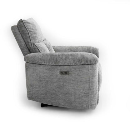 Kent Electric Reclining 3 Piece Sofa Suite 3 + 1 + 1 Grey