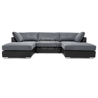 Bishop U-Shaped Fullback Jumbo Cord Sofa