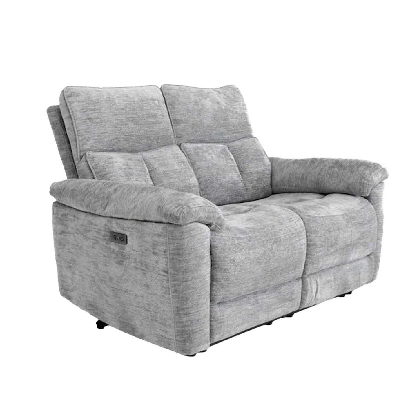 Kent Electric Reclining 3 Piece Sofa Suite 3 + 2 + 1 Grey