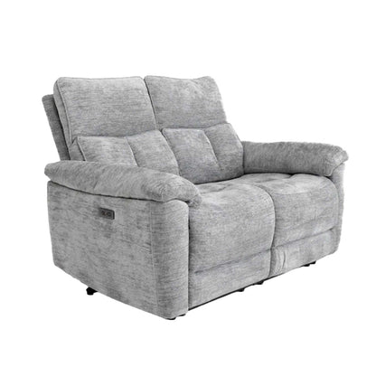 Kent Electric Reclining 3 Piece Sofa Suite 3 + 2 + 1 Grey