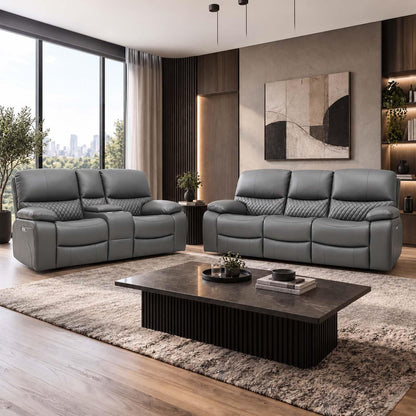 Bentley Electric Recliner Sofa Suite 3 + 2 Seater, Eco Leather
