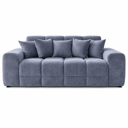 Jenson Plush Velvet 3 + 2 Seater Sofa Set Deep Seats & Boxed Arms