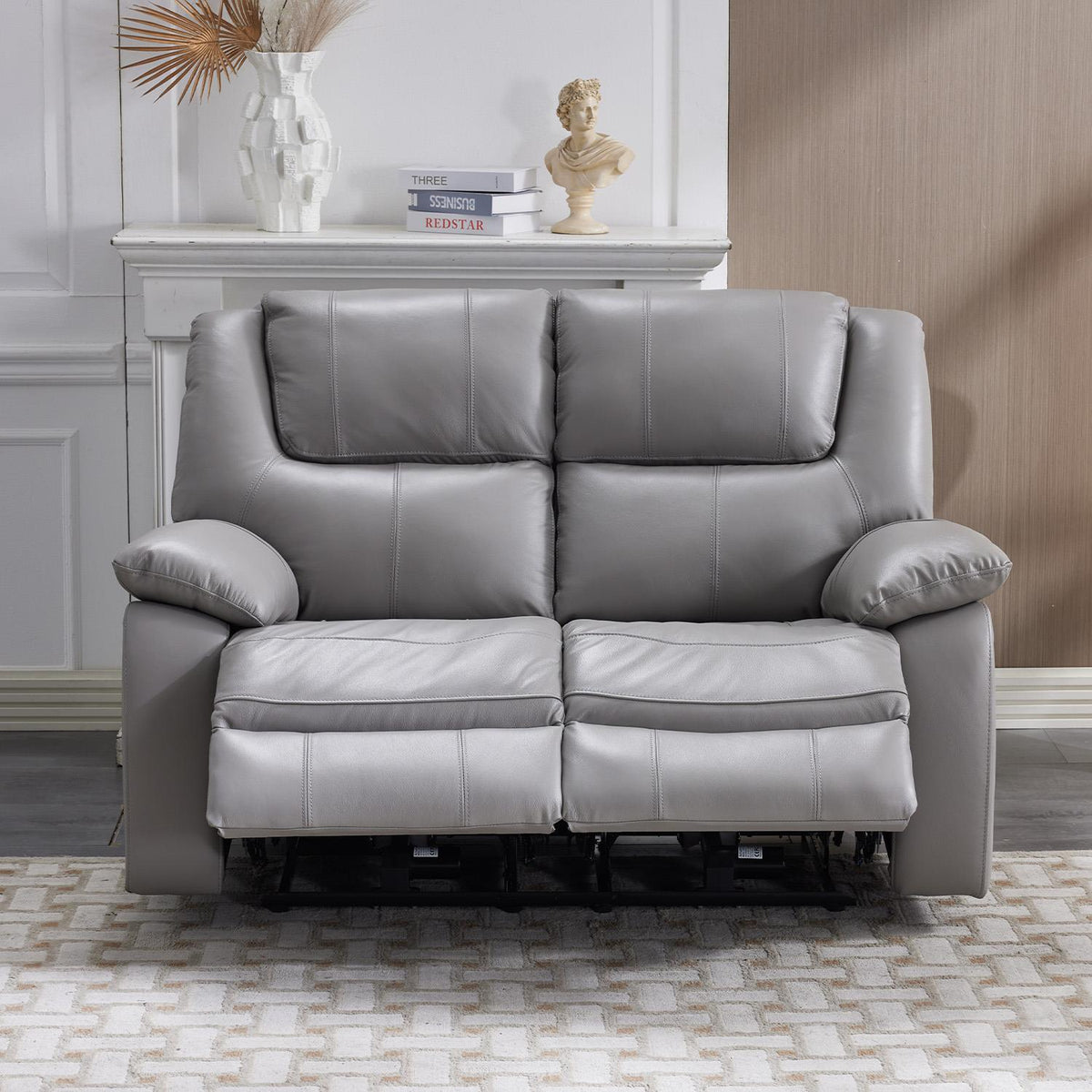 Knowle Electric Reclining 2 Seater Sofa Settee  Pisa Grey USB Charging