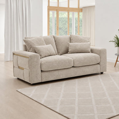 Juno Chenille 3 + 2 Seater Sofa Set with Removable Cushions