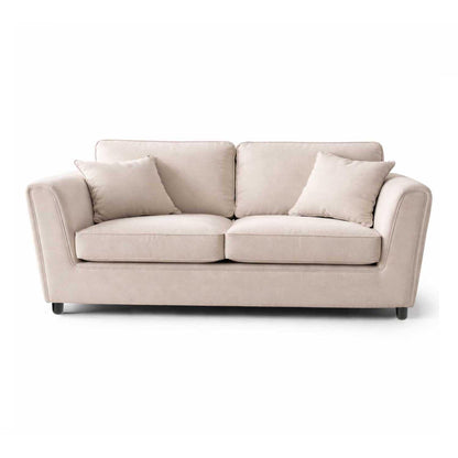 Ascot 3 + 2 Seater Sofa Set Chenille Fabric Beige Charcoal