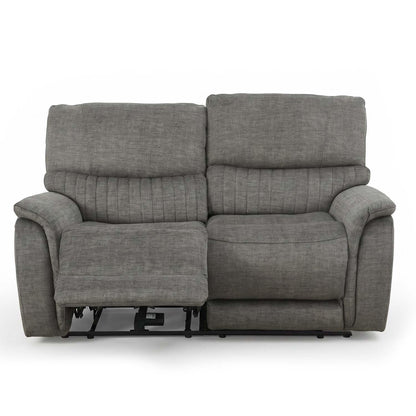 Hoxley Electric Reclining 3 Piece Sofa Suite 3 + 2 + 1 Charcoal