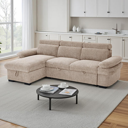 Blake Universal Corner 4 Seater Fabric Sofa Bed