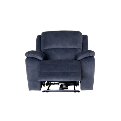Bella Electric Power Reclining Armchair Single Seater Ink Grey