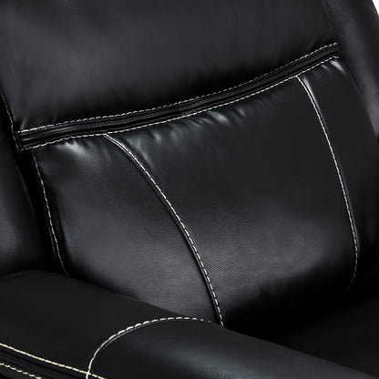 Orlando Leather Black or Grey Armchair Electric Recliner