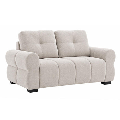 Sandford 2 Seater Fabric Sofa Rolled Arms Beige or Grey