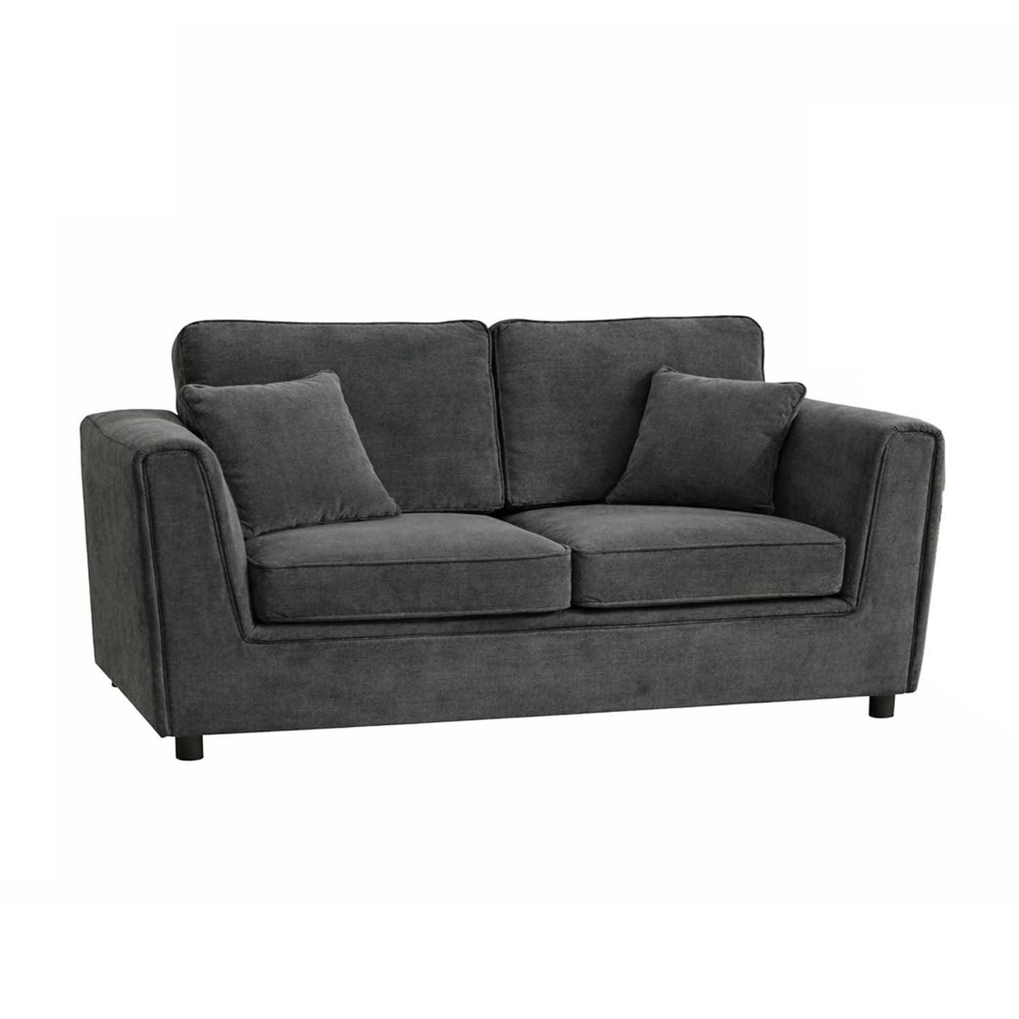 Ascot Large 3 Seater Sofa Chenille Fabric Beige or Charcoal
