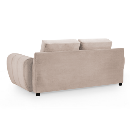 Zura Plush Velvet Large 3 + 2 Sofa Suite | Cream, Grey or Mocha