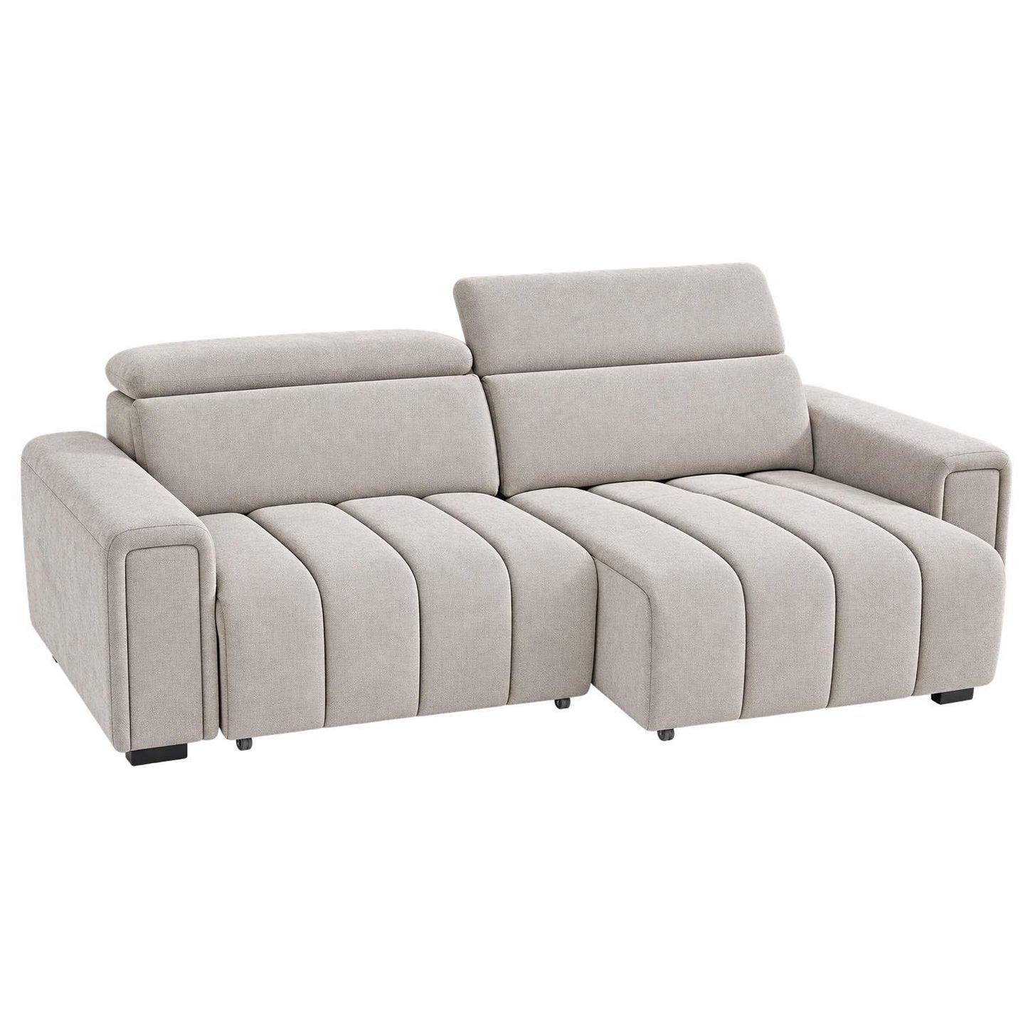 Millie 3 Seater Electric Sliding Sofa Adjustable Headrests 3 Colours