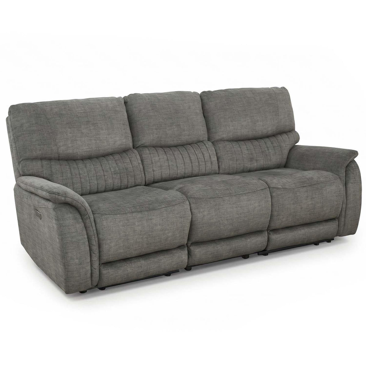 Hoxley Electric Reclining 3 Piece Sofa Suite 3 + 2 + 1 Charcoal