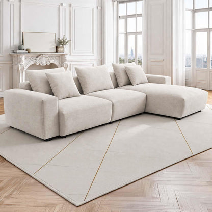Mayfield Universal Corner Sofa with Reversible Chaise Beige or Grey