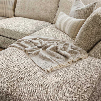 Kenzo U-Shaped 4-5 Seater Chenille Fabric Sofa