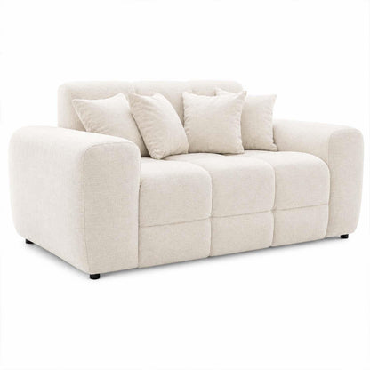 Jenson Plush Velvet 3 + 2 Seater Sofa Set Deep Seats & Boxed Arms