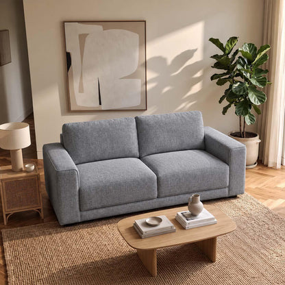 Melrose Woven Fabric 3 + 2 + 1 Three Piece Sofa Suite Beige or Grey