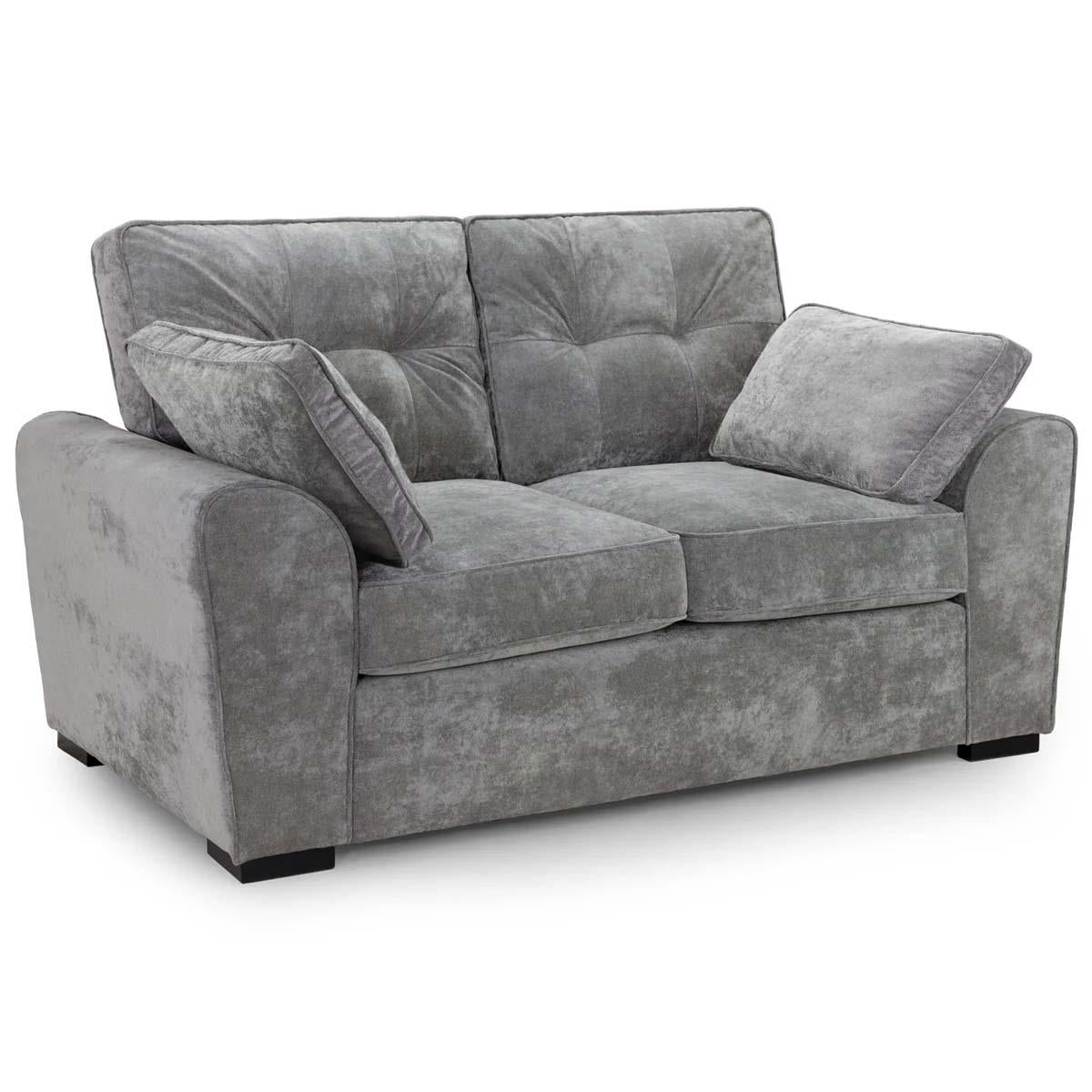 Montford Grey 3 + 2 + 1 Three Piece Sofa Suite High Back Fabric