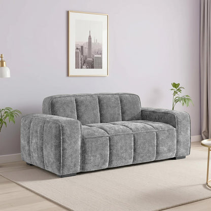 Preston 3 2 Sofa Suite Woven Fabric 2 Piece Set Beige Grey Olive