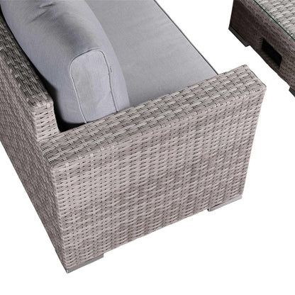 Rattan Corner Garden Sofa Set with Rising Table