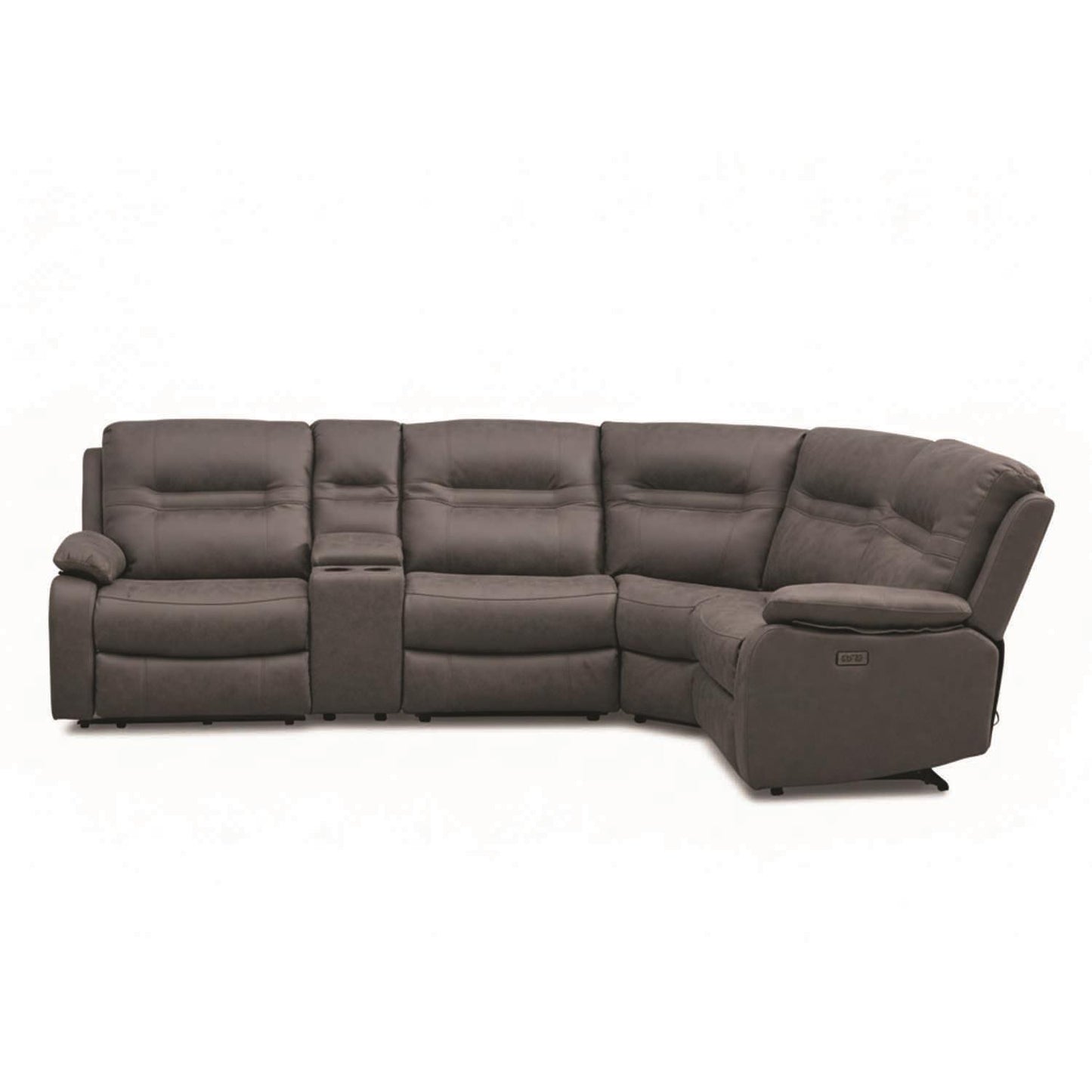 Jax Grey Fabric Right Hand Facing Electric Reclining Corner Sofa