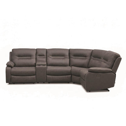 Jax Grey Fabric Right Hand Facing Electric Reclining Corner Sofa