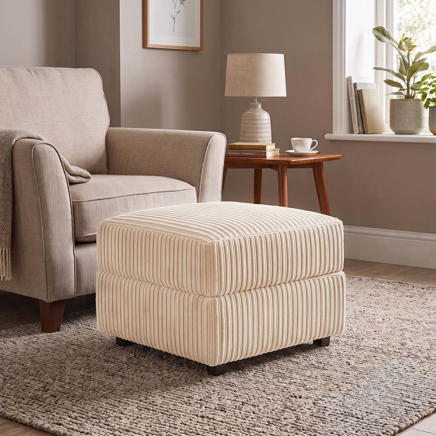 Luxor / Ferguson / Delta Jumbo Cord Footstool