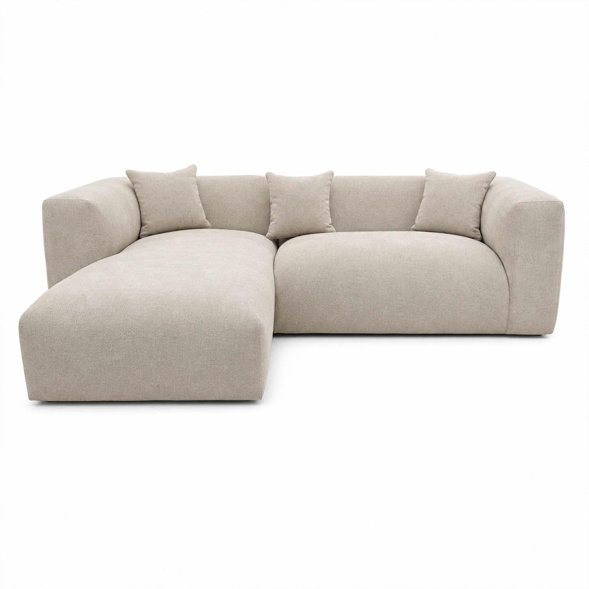 Ely Cloud Chaise L-Shaped Corner Sofa, Linen Fabric, LHF or RHF