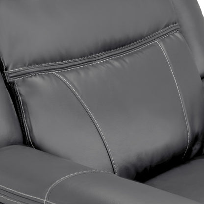 Orlando Leather Black or Grey Armchair Electric Recliner