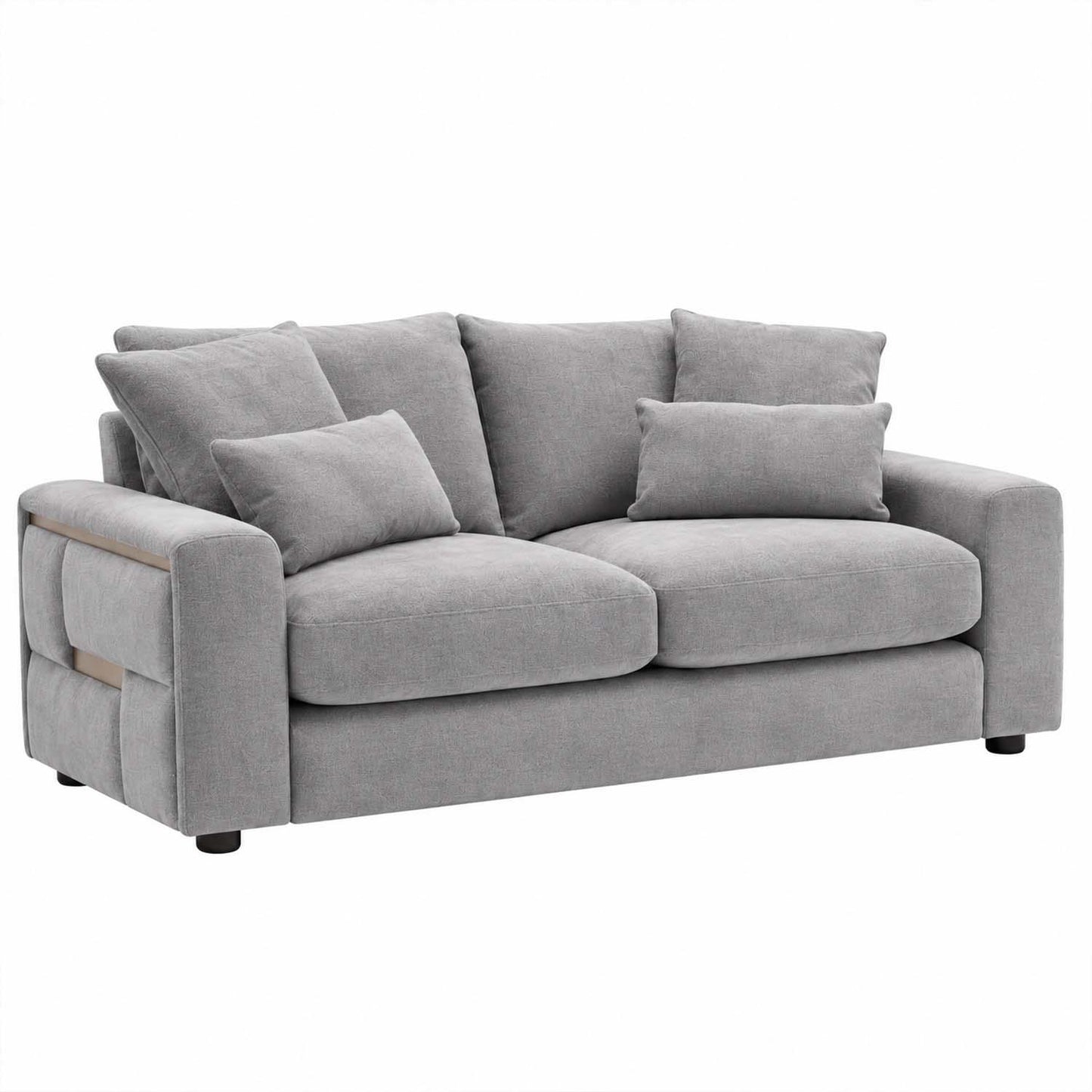 Juno 2 Seater Chenille Sofa with Removable Seat & Back Cushions