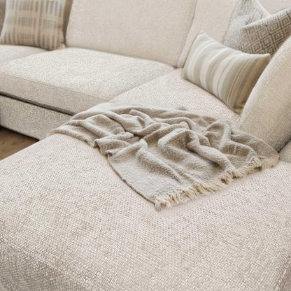 Kenzo U-Shaped 4-5 Seater Chenille Fabric Sofa