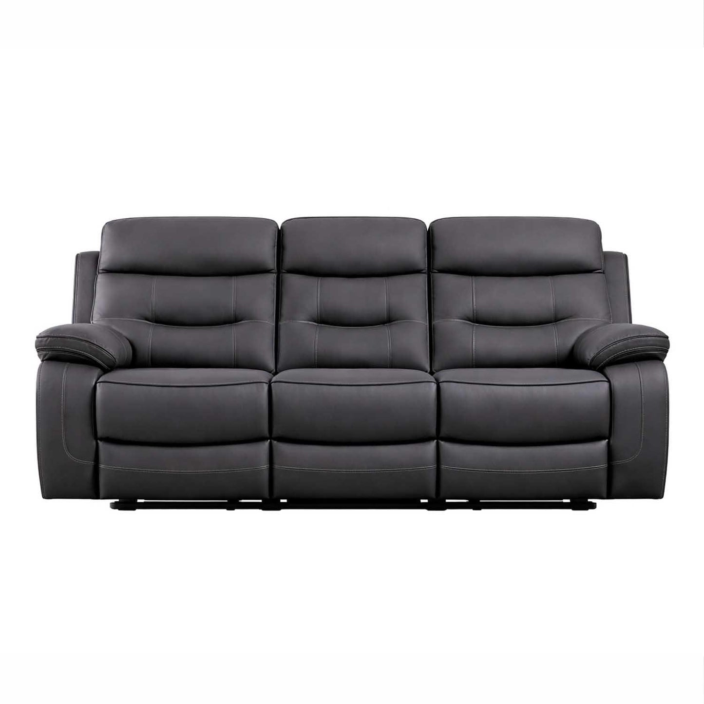 Renzo Grey Electric Recliner Sofa Suite 3 Seater + 2 Armchairs USB