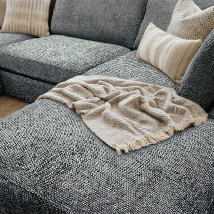 Kenzo U-Shaped 4-5 Seater Chenille Fabric Sofa